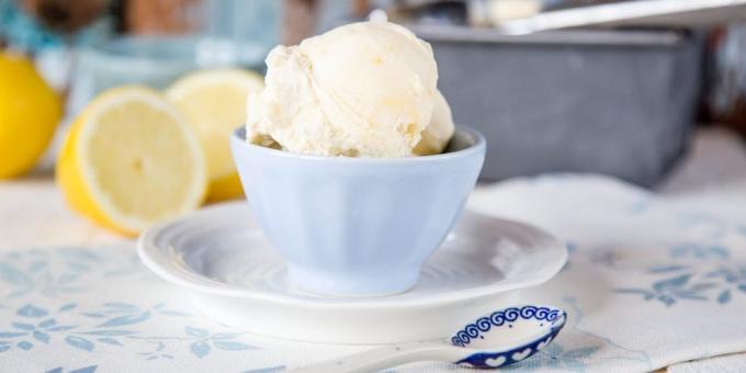 Como fazer sorvete de limão