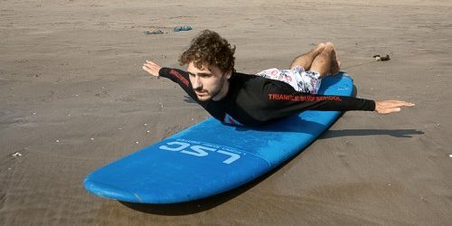 como aprender a surfar: o equilíbrio