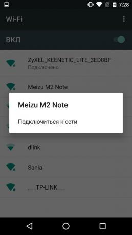 Como distribuir a internet do seu telefone para Android: ligar o seu Nexus 5 a Meizu M2 Nota sobre Wi-Fi