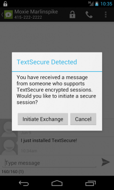 Textsecure envia criptografadas SMS-ki