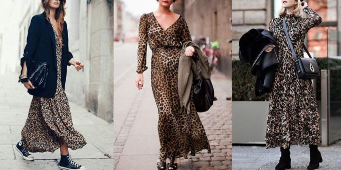 vestido da forma 2019 com estampa de leopardo