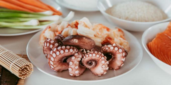 Quanto custa cozinhar um polvo: polvo cozido