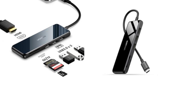 Estação de encaixe para laptop: Hub USB-C Ugreen