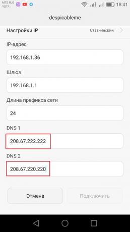Como configurar DNS-servidor no Android