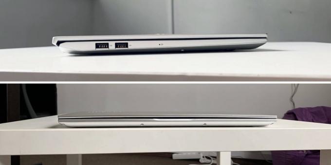 Asus VivoBook S15 S532FL: espessura
