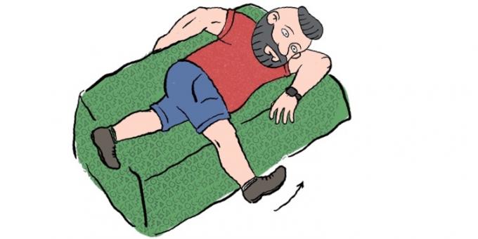 Como se livrar de dores musculares: Cintura de relaxamento deitado