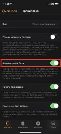 Inteligente pulseira Apple Watch: pausa auto no iPhone