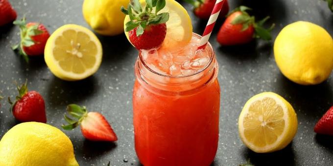 limonada de morango