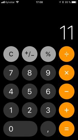 inovação iOS 11: Projeto calculadora