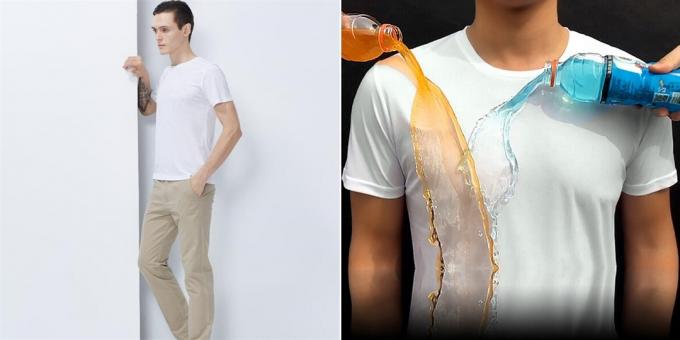 T-shirt repelente de água