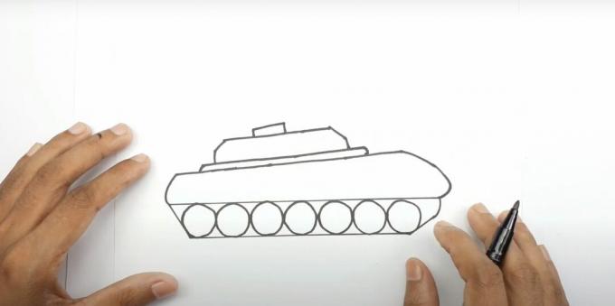 Desenhe uma torre de tanque