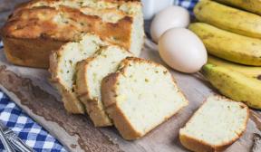 Torta de banana com kefir