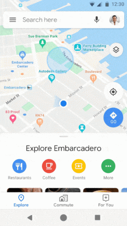 Modo de navegação anônima em «Google Maps»
