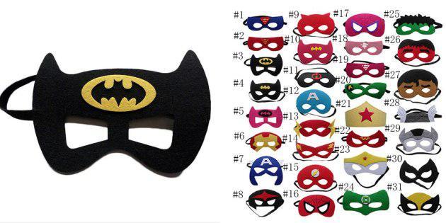máscaras de super-heróis