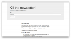 Matar a newsletter! - Serviço para correspondência para converter feeds RSS