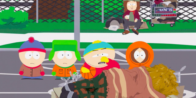 Top série "South Park", "Night of the Homeless Living"