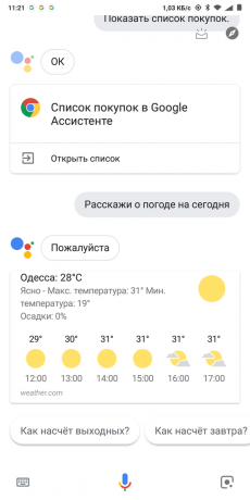 Google Now: Tempo