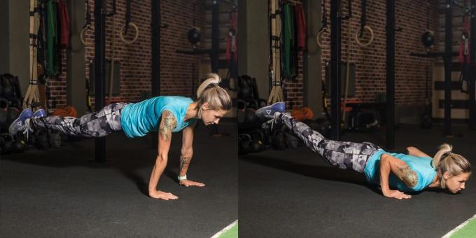 Loops TRX: Push-ups com um pé no laço