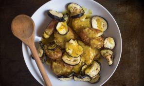 Salada de batatas novas com molho de mostarda