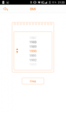 Movnow Plus: data de nascimento