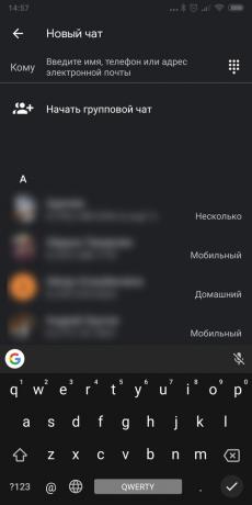 Google Mensagens de modo Noite para Android