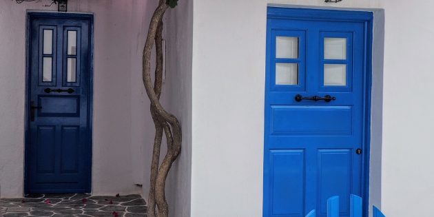 tonalidades de cor do interior: A porta