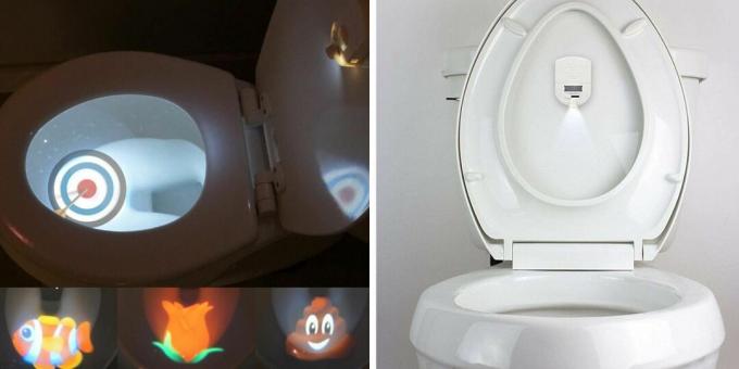 gadgets incomuns: luzes de banheiro