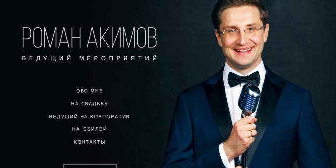marca pessoal: o site dos principais eventos de Roman Akimov