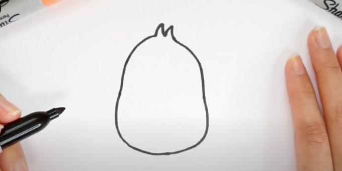 Desenhos de Páscoa: desenhe o corpo de uma galinha