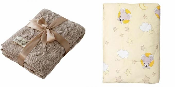 O que dar pelo nascimento de uma criança: um cobertor