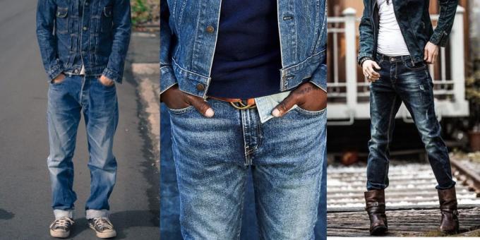 calça jeans gasto do vintage para homens - 2019