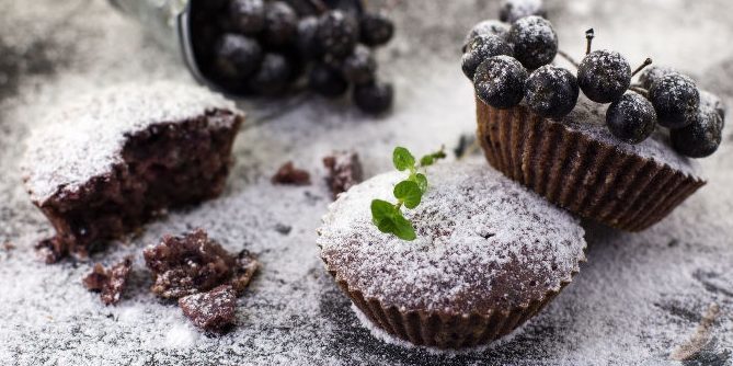 Chokeberry Recipes: Cupcakes com Aronia