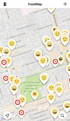 FoodMap: Procurar estabelecimentos em outra cidade