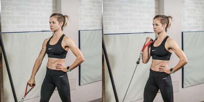 Exercícios para o bíceps: flexionando os bíceps no cruzamento