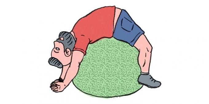 Como se livrar da dor nos músculos: exercícios com esfera ginástica
