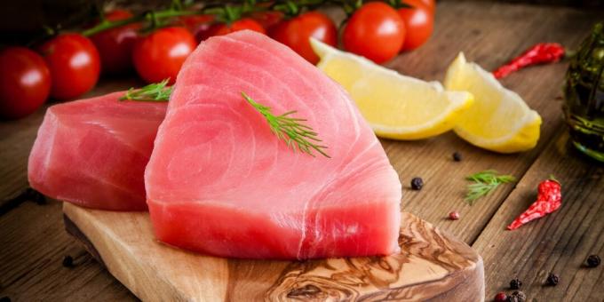Alimentos que contêm iodo: atum