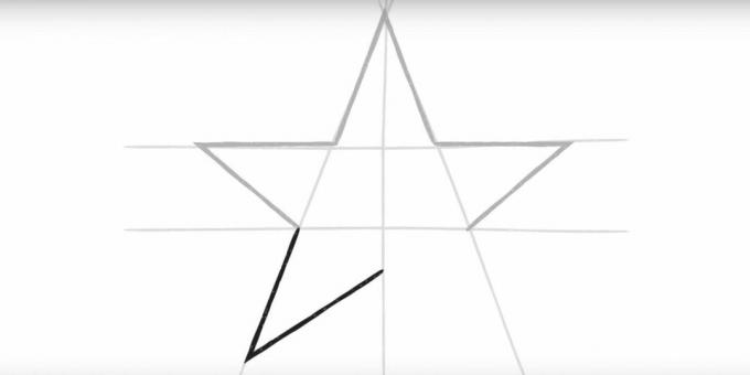 Desenhe a quarta ponta da estrela