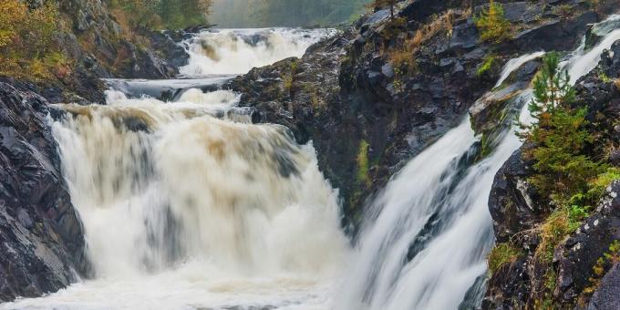 Os lugares mais bonitos da Rússia: cachoeira Kivach