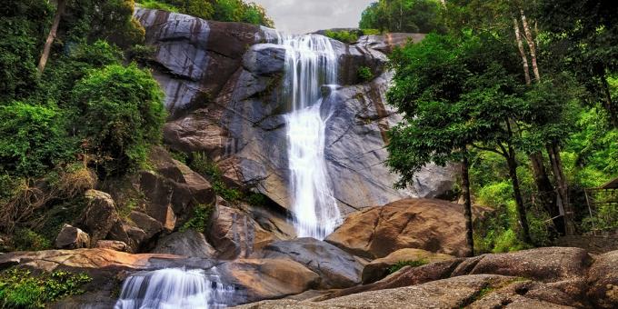 Atrações Langkawi: cachoeira Seven Wells
