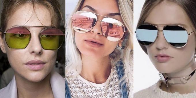 Óculos de sol das mulheres com lentes gêmeas 