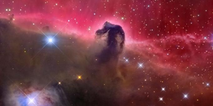 Fotos de espaço: um cavalo esférica no vácuo