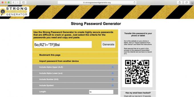Gerador Strong Password Generator senhas