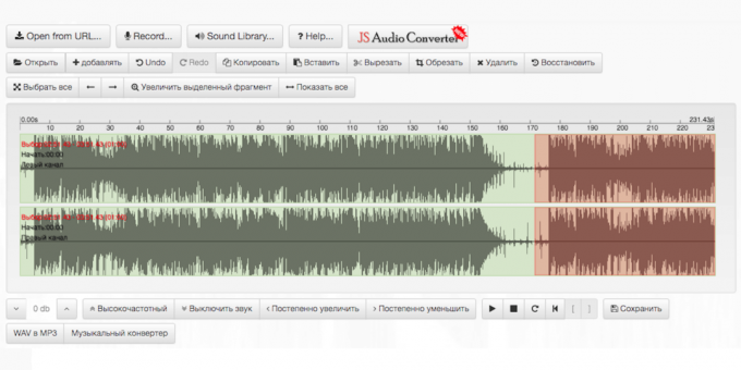 editor de áudio Urso ferramenta de áudio