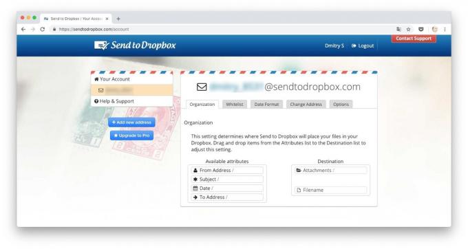 Modos de baixar arquivos para Dropbox: os arquivos enviados ao Dropbox por e-mail