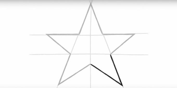 Desenhe a quinta ponta da estrela