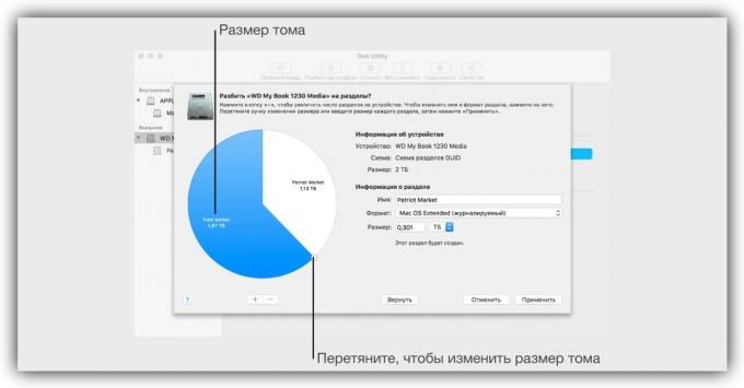 Como particionar um disco em MacOS: Configurações