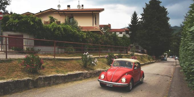 uma viagem à Itália: Carro
