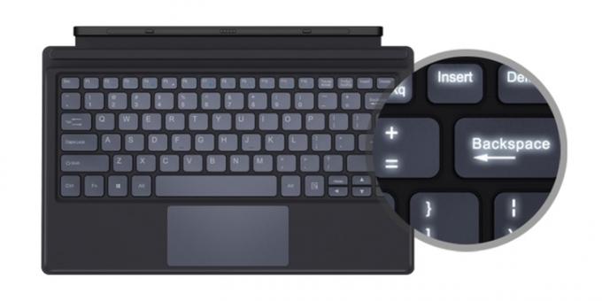Tablet Chuwi uBook: teclado iluminado incluído