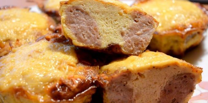 O que cozinhar carne picada: carne queques recheado