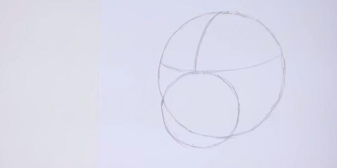 Desenhar um círculo de diâmetro menor